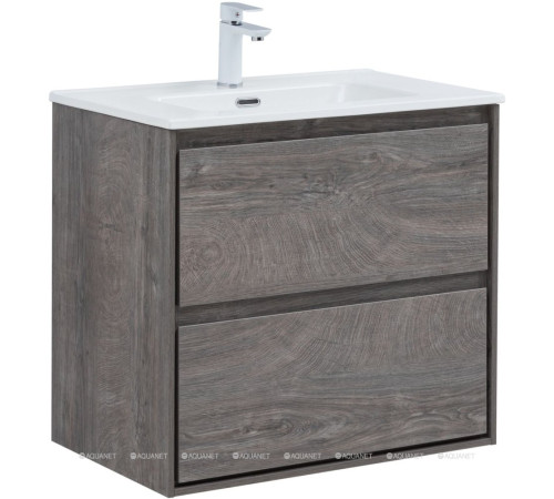 Тумба под раковину Aquanet Милан 70 см дуб рошелье подвесная 00336373