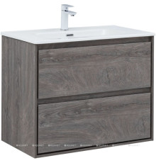 Тумба под раковину Aquanet Милан 80 см дуб рошелье подвесная 00336374