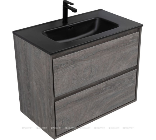 Тумба под раковину Aquanet Милан 80 см дуб рошелье подвесная 00336374