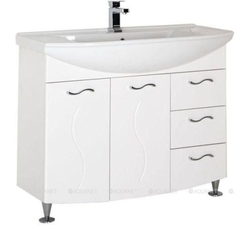 Тумба под раковину Aquanet Моника 105 белый 00186772