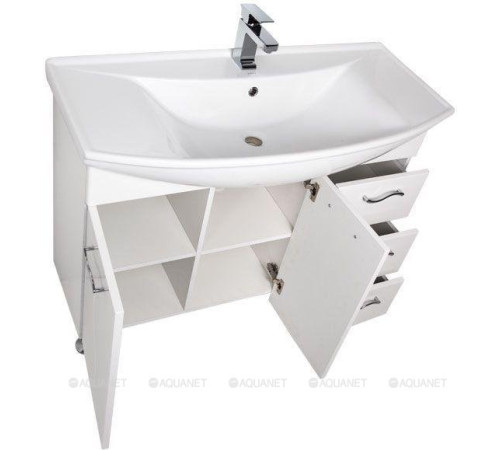 Тумба под раковину Aquanet Моника 105 белый 00186772