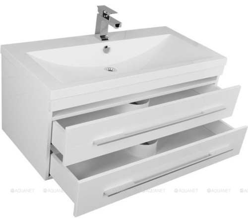 Тумба подвесная Aquanet Нота 90 белый глянец 00171492