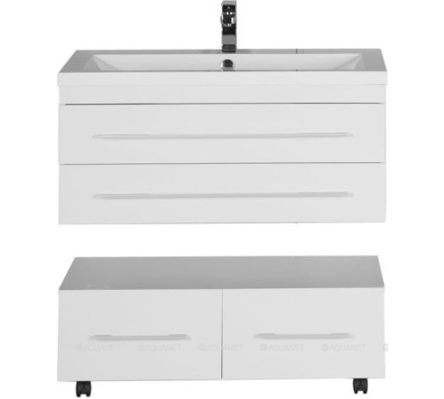 Тумба подвесная Aquanet Нота 90 белый глянец 00171492