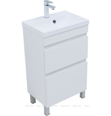 Тумба напольная Aquanet Нота new 50 2 ящика белый глянец 00344138