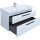 Тумба Aquanet Nova 100 (SLIM SYNERGY) 2 ящика белый глянец 00249922
