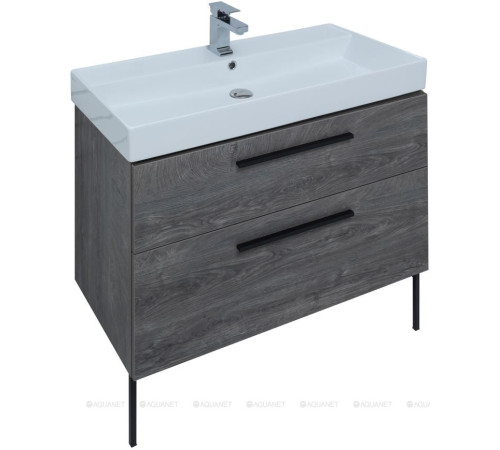Тумба под раковину Aquanet Nova 90 2 ящика дуб рошелье 00242277