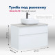 Тумба под раковину Aquanet Nova Lite 90 2 ящика белый глянец 00242268
