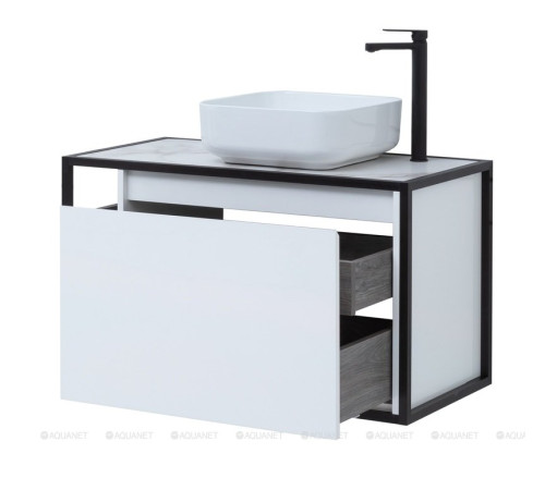 Тумба под раковину Aquanet Nova Lite LOFT 90 R белый глянец 00261651