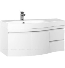 Тумба под раковину Aquanet Опера 2-115 левая распашные двери белый 00169613