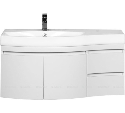 Тумба под раковину Aquanet Опера 2-115 левая распашные двери белый 00169613