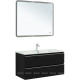 Тумба под раковину Aquanet Вега 100 2 ящика черный 00329593