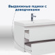Тумба под раковину Aquanet Вега 60 подвесная 2 ящика белый глянец 00308318