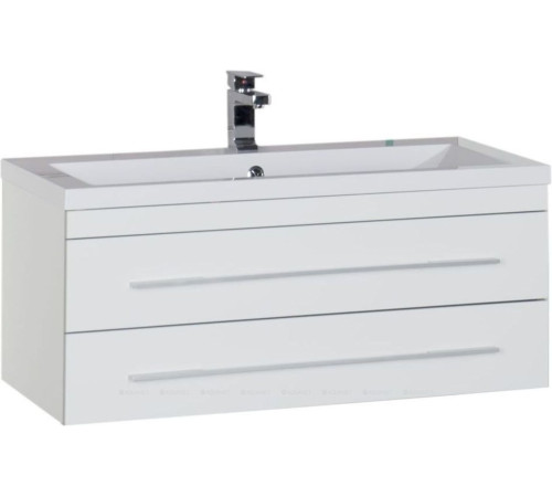 Тумба под раковину Aquanet Верона 100 подвесная белый 00175382