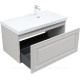 Тумба с раковиной Aquanet Агата 90 L 1 ящик бежевый 00365937