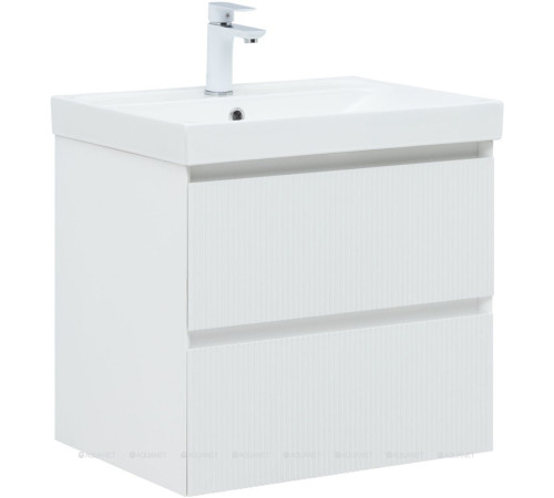 Тумба с раковиной Aquanet Альтера 60 белый матовый 00340885