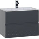 Тумба с раковиной Aquanet Алвита 70 см серый антрацит 00213093
