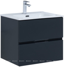 Тумба с раковиной Aquanet Алвита new 120 4 ящика антрацит 00306297