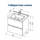 Тумба с раковиной Aquanet Алвита new 120 4 ящика антрацит 00306297