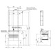 Тумба с раковиной Aquanet Алвита new 120 4 ящика антрацит 00306297