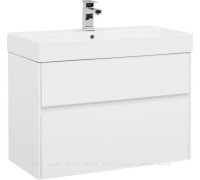 Тумба с раковиной Aquanet Бруклин 85 белый 00212598
