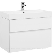 Тумба с раковиной Aquanet Бруклин 85 белый 00212598