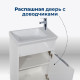 Тумба с раковиной Aquanet Дувр 45 белый 00213041