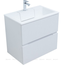 Тумба с раковиной Aquanet Джейн 70 белый матовый раковина Фортуна 00332530