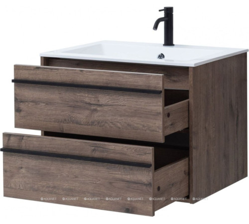 Тумба с раковиной Aquanet Lino 70 Дуб Веллингтон 00271946