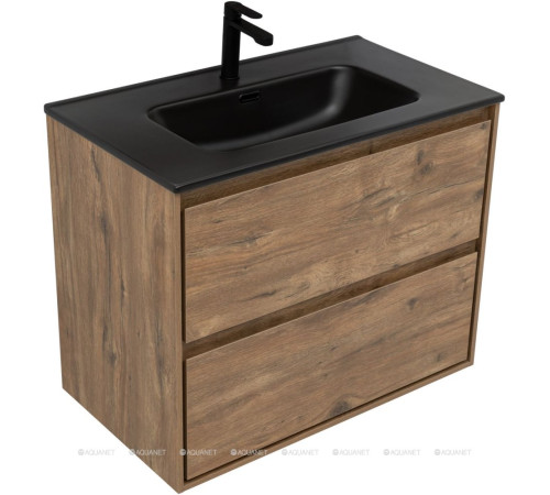 Тумба с раковиной Aquanet Милан 80 дуб рустикальный 00340164