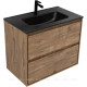 Тумба с раковиной Aquanet Милан 80 дуб рустикальный 00340164