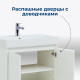 Тумба с раковиной Aquanet Nova Lite 60 2 двери белый глянец 00302523