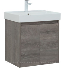 Тумба с раковиной Aquanet Nova Lite 60 2 двери дуб рошелье 00302524