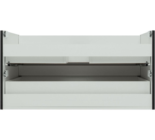 Тумба с раковиной Aquanet Вега 2.0 100 Ирис 2 ящика черный 00344745