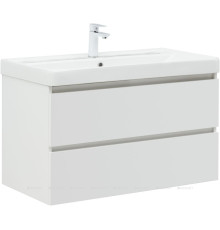 Тумба с раковиной Aquanet Вега 90 подвесная 2 ящика 00327998