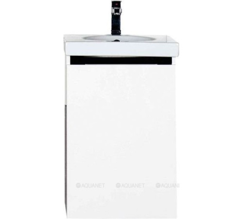 Тумба под раковину De Aqua Ариетта-51 левая белый/черный 00184626
