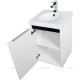 Тумба под раковину De Aqua Ариетта-51 левая белый/черный 00184626