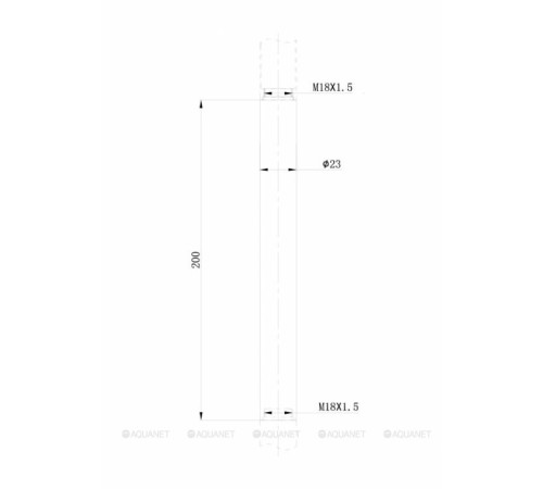 Удлинитель для душевых систем Bravat Opal 200x23 мм P75117CP-RUS