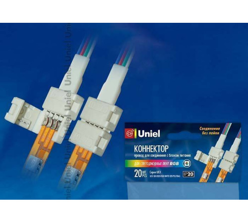 Соединитель лент линейный жесткий Uniel 06610