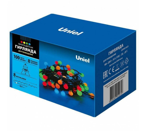Гирлянда Супернить Uniel ULD-S0500/50 DTA 50 м 500 LED мультиколор 7929