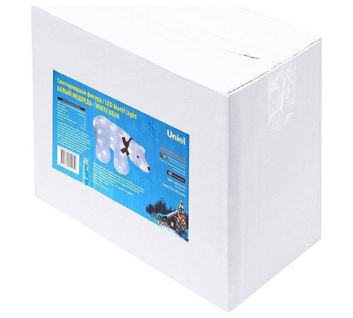 Зверь световой Uniel Белый медведь 7954