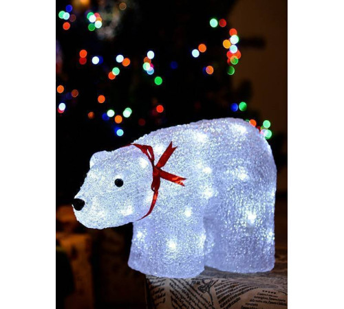 Зверь световой Uniel Белый медведь 7954