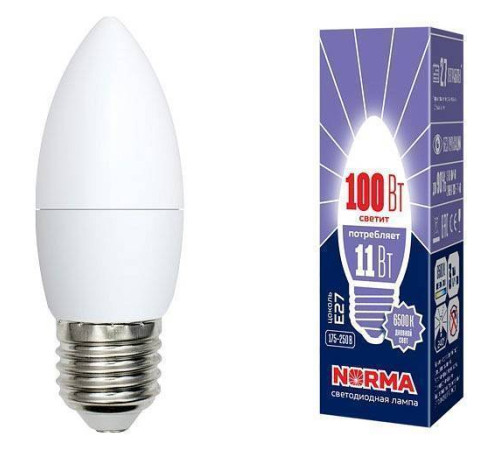 Лампа светодиодная Volpe E27 11Вт 6500K UL-00003813