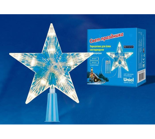 Верхушка на елку Uniel Звезда-2 UL-00005761