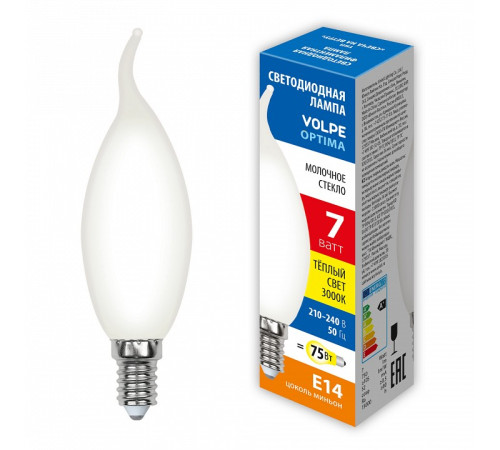 Лампа светодиодная Volpe Филамент E14 7Вт 3000K UL-00008338