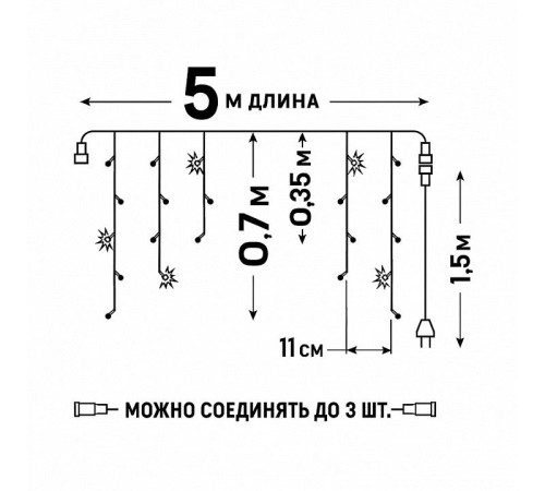 Гирлянда Нить Uniel ULD UL-00013330