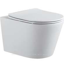 Унитаз подвесной Aquanet Atago 2.0 W Rimless с сиденьем Soft Close 00243549
