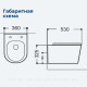 Унитаз подвесной Aquanet Atago 2.0 W Rimless с сиденьем Soft Close 00243549