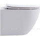 Унитаз подвесной Aquanet Cetus W Short Rimless сиденье Slim Soft Close Cetus W Short