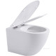 Унитаз подвесной Aquanet Cetus W Short Rimless сиденье Slim Soft Close Cetus W Short