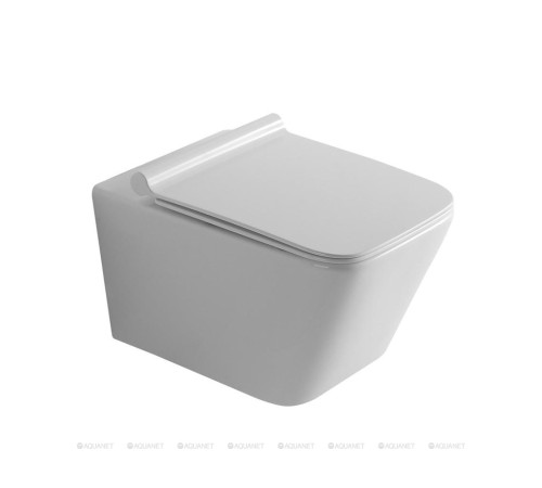 Унитаз подвесной Aquanet TAVR-W безободковый с сиденьем Soft Close 00211920